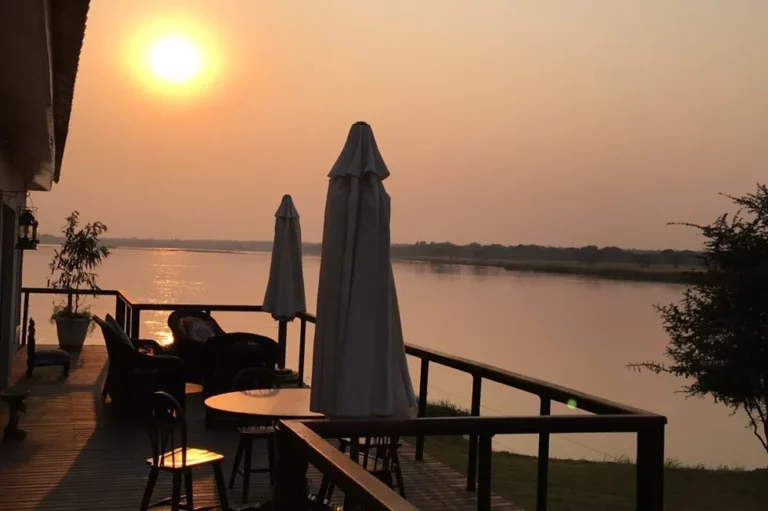 Deck with river view at Muchichili Safaris